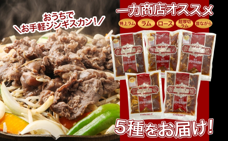 ジンギスカン バーベキュー 5種 2.5kg 小分け セット 食べ比べ 焼肉 焼き肉 ラム ロース 味付け肉 羊肉 羊 肉 お肉 BBQ おかず 惣菜 お弁当 焼くだけ 簡単調理 お取り寄せ グルメ 