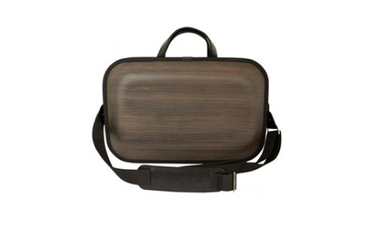 木製バッグ 【monacca-bag/kaku ブラックss（ストラップ付，B4サイズ対応）】 バッグ ビジネスバッグ  鞄 カバン 木製ビジネスバッグ 木のかばん メンズ レディース ファッション 