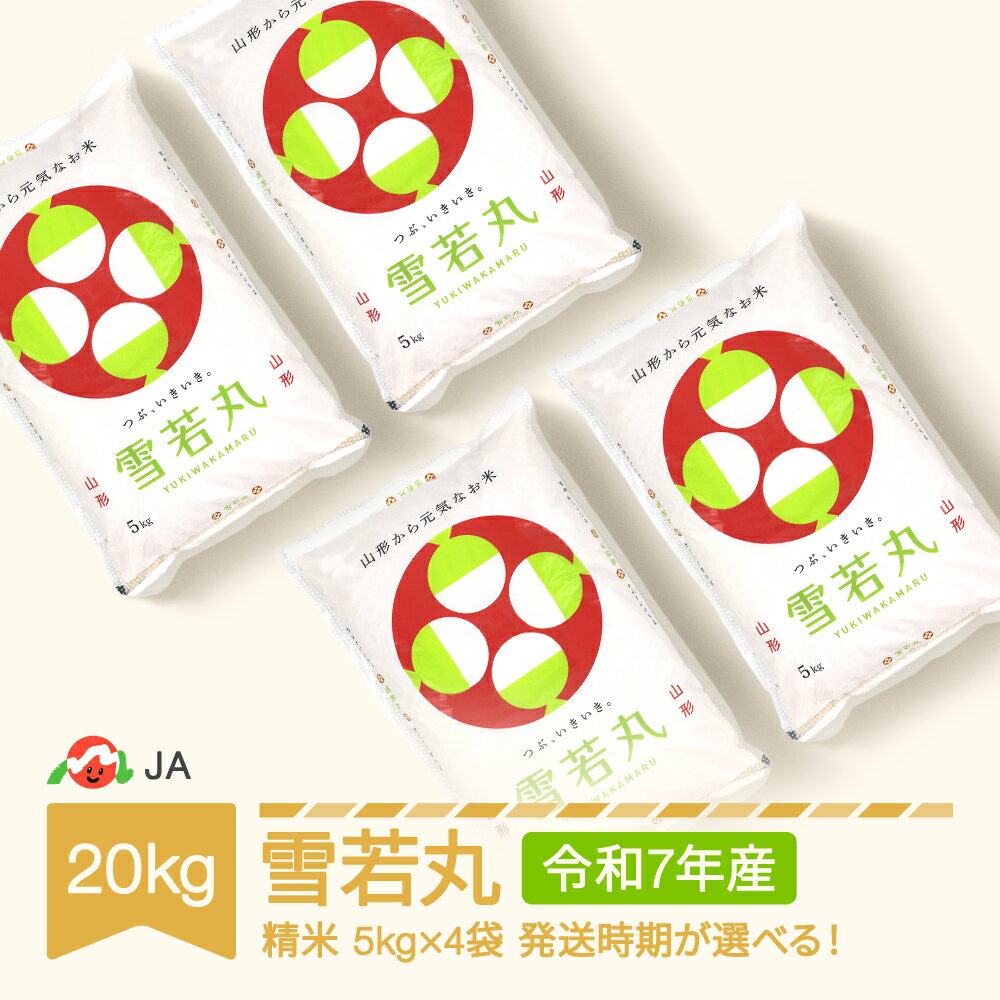 【先行予約】 【ふるさと納税】米 20kg 5kg×4 雪若丸 精米 令和7年産 2025年産 山形県村山市産 送料無料※沖縄・離島への配送不可