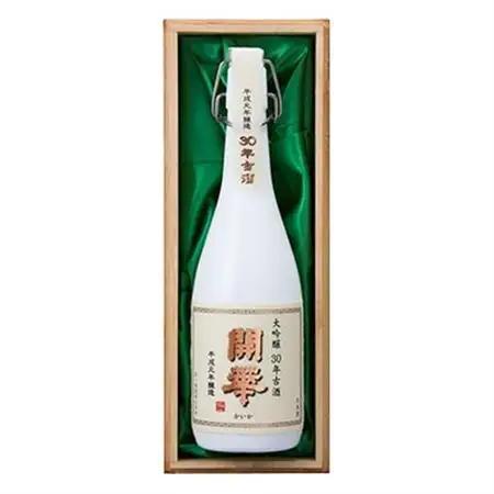 【創業350年の老舗酒蔵】開華 大吟醸30年古酒 720ml×1本 (風呂敷包み)_酒・アルコール  日本酒 sake サケ  装飾品・工芸品  鞄・バッグ かばん カバン_【1086823】