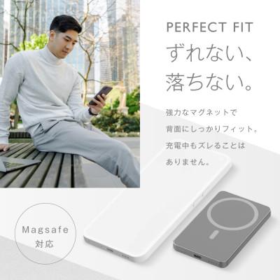 ふるさと納税 西原村 【&Less】【2年保証】マグネット式 モバイルバッテリー ワイヤレス充電 |  | 03