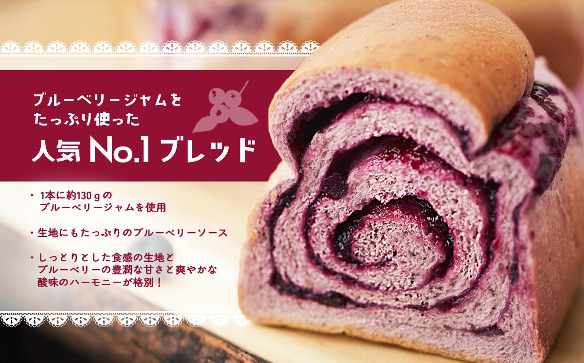 【12ヵ月定期便】ペニーレインのブルーベリーブレッド3本セット【 パン 冷凍 人気 菓子パン パン屋 茨城県 つくば市 ブルーベリー ブルーベリージャム ブルーベリーソース 冷凍パン お取り寄せ おや