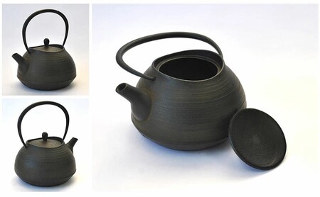 鉄分補給に最適 南部鉄器【鉄瓶】刷毛目1.3L