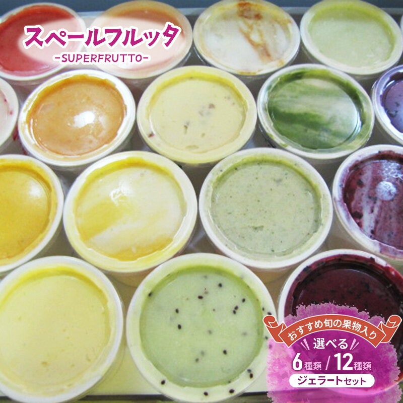 【ふるさと納税】おすすめ旬の果物入り 6種類 12種類　ジェラートセット アイス ジェラート 旬の果物 チョコレート 抹茶ミルク ピスタチオ 食べ比べ セット 詰合せ お取り寄せ 文京区 東京