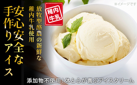 【業務用】稚内牛乳アイスクリーム2000mlバニラ×コーヒー牛乳2個セット【配送不可地域：離島・沖縄県】