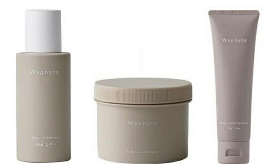 【ふるさと納税】Waphyto ボディケアセット ≪ボディオイル バランス 100ml・ボディクリーム バランス 200g・ハンドクリーム バランス 40g≫ワフィト 美容 ボディケア ハンドケア クリーム オイル 保湿 うるおい ベタつかない マッサージ 愛知県 豊橋市 37000円