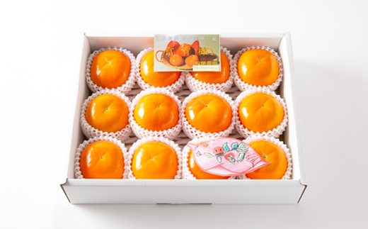 【先行予約:2026年配送】太陽の光をたっぷり浴びた松岡農園の富有柿(2L　12個)