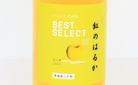 「紅のはるか」りんごジュース（ストレート）1L×6本【みちはた果樹園】