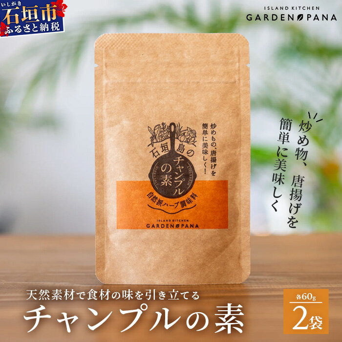 【ふるさと納税】チャンプルの素　60g　袋入×2袋【 沖縄県 石垣市 石垣島 調味料 万能 石垣島産 】PN-005