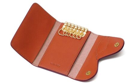 鞍 キーケース キャメル いたがき ポケット付き 天然皮革 本革 手作り ファッション小物 おしゃれ ギフト 贈り物 北海道 赤平 名入れ有