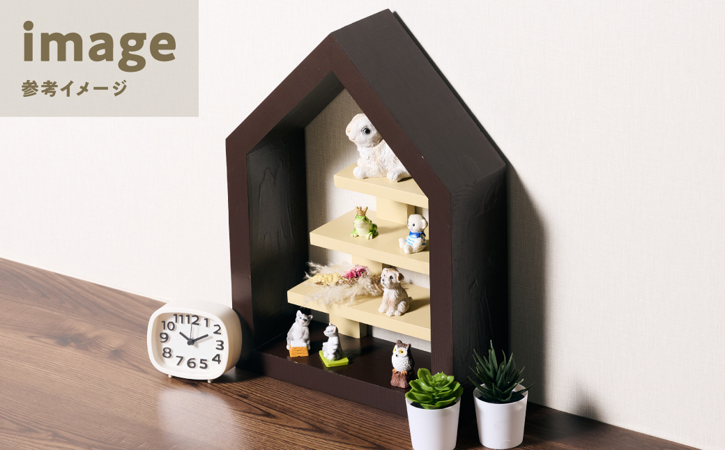 ディテール（ディスプレイラック）1個 ラック 卓上 シェルフ 木製 小物 ハンドメイド インテリア 台座 雑貨 玄関 リビング