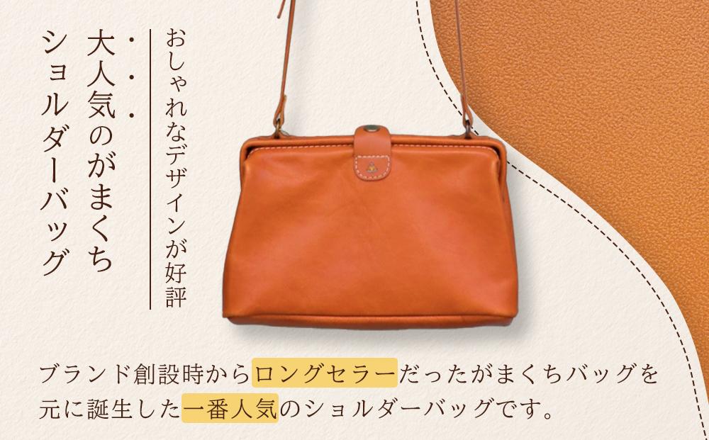 【Sサイズ】がまぐちショルダーバッグ【グレー】Japlish｜福