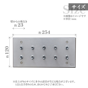 HITTITEのトグルスイッチM（10口2列型・ステンレス） ヒッタイト 063-37-ST