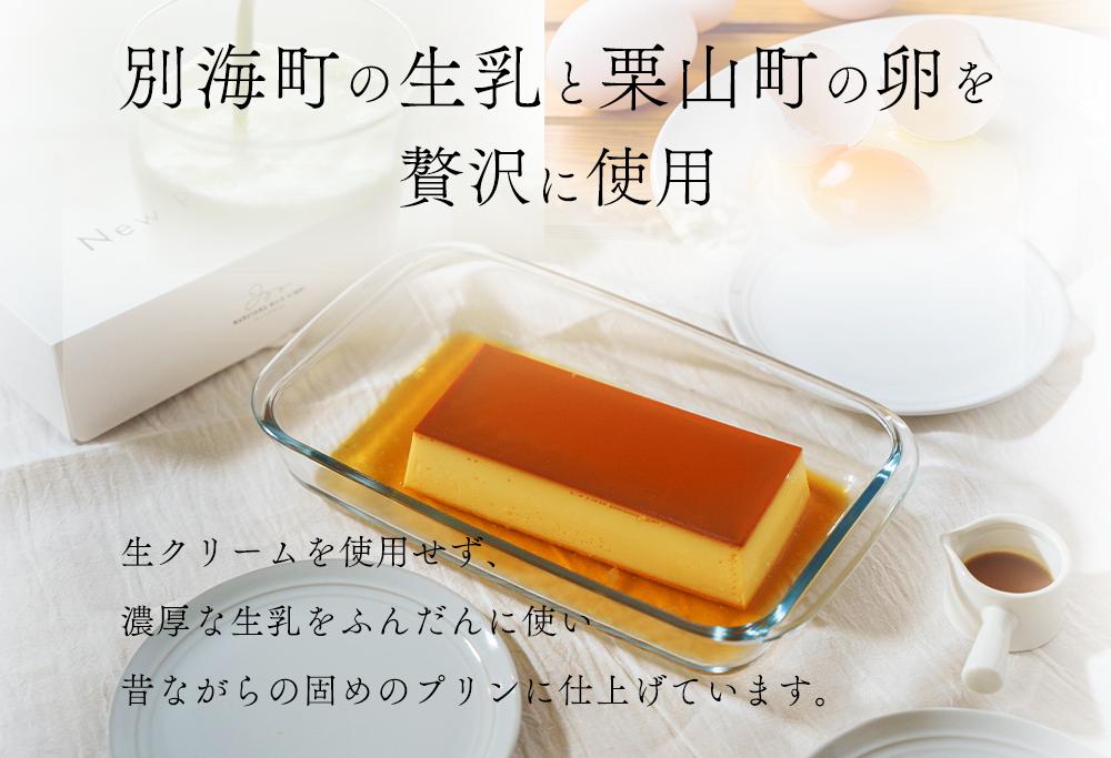 【定期便】濃厚プリン　New Pudding（ニュープディング）（500g×1本）×6ヶ月【be152-0931-100-6】(プリン 乳製品 スイーツ 北海道 別海町定期便 ６ヶ月 6ヵ月 6回)