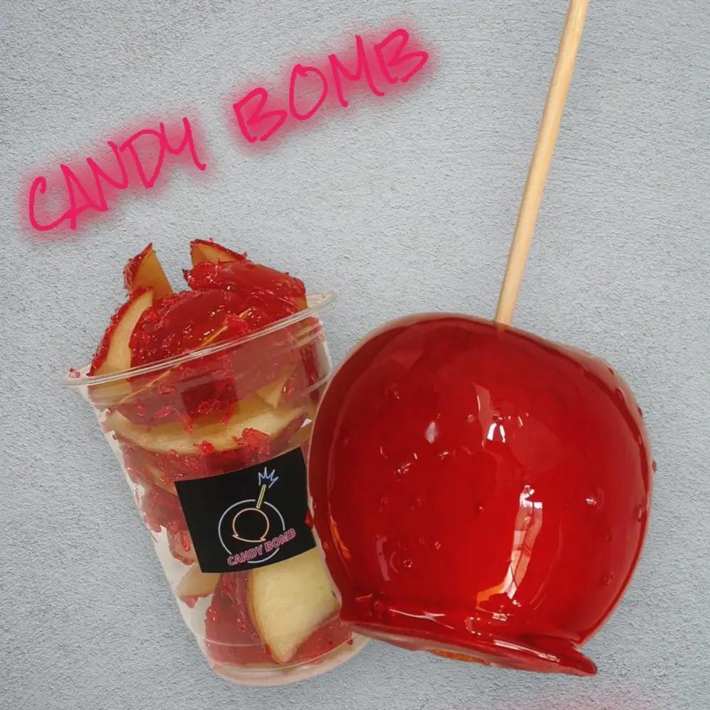 【ふるなびWEEK対象】CANDY BOMBの”ばえる”りんご飴 3個入り