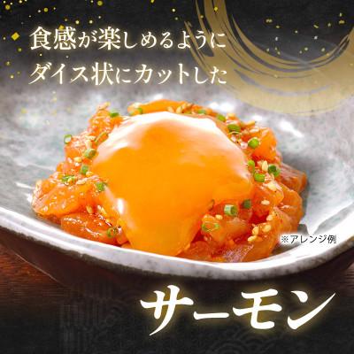 ふるさと納税 津市 サーモン たたき丼 16食入 タレ付き 冷凍 個包装 [53720403] |  | 02