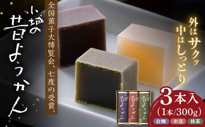 昔ようかん300g×3本詰 / 羊羹 / 佐賀県 / 有限会社八頭司傳吉本舗 [41AHAB002]