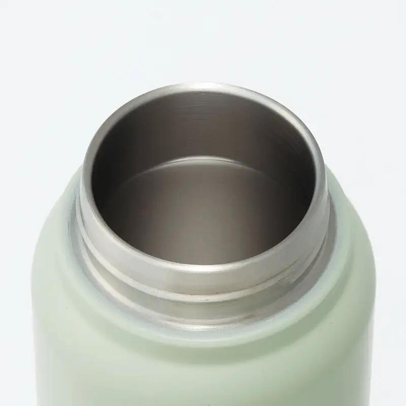 【スクリューハンドル付きマグボトル】500ml 保温保冷 くすみグリーン スケーター株式会社 8-014