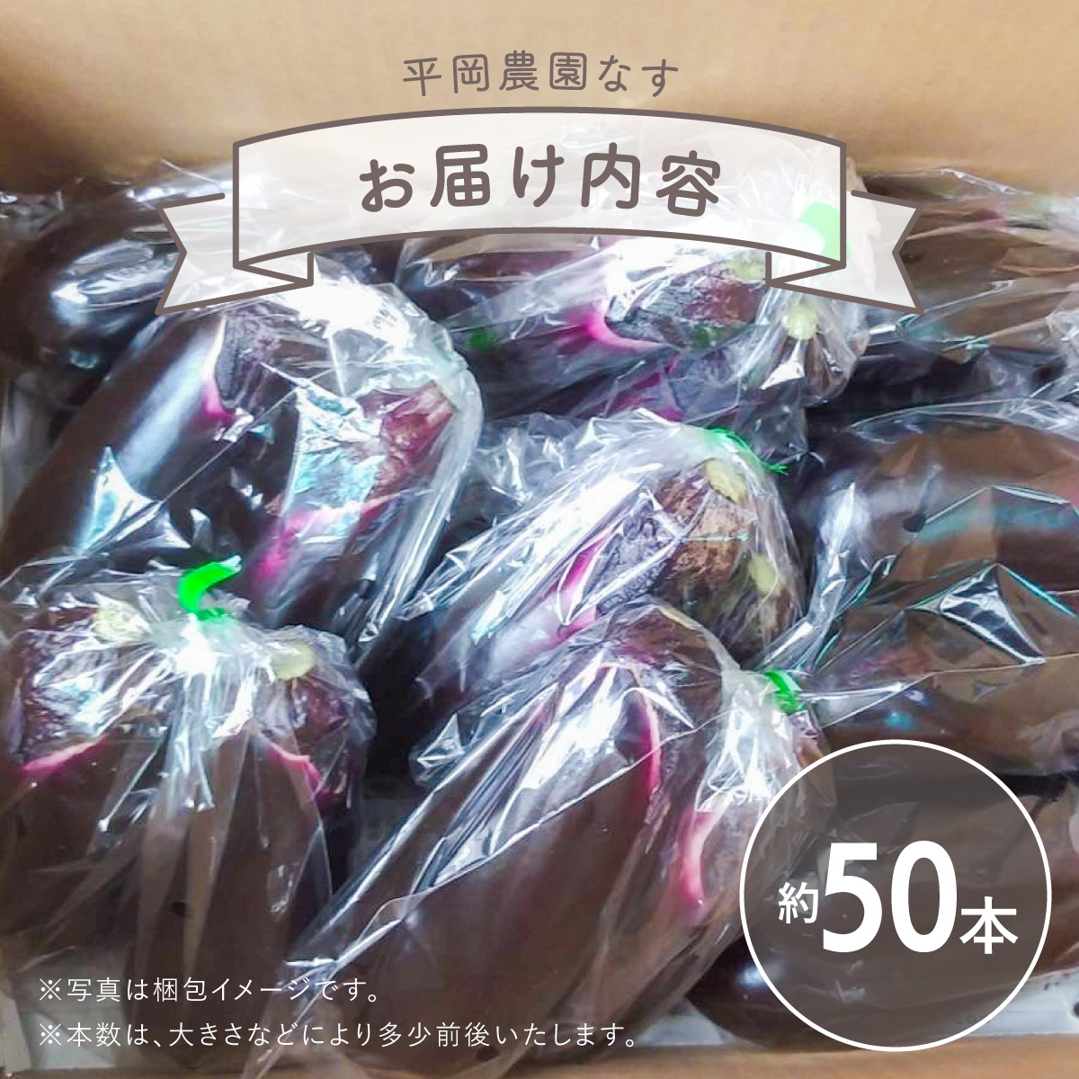 なす 約50本 茄子 ナス 産地直送 天敵栽培 【2025年7月以降順次発送】