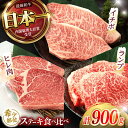 【ふるさと納税】【希少部位の赤身ステーキセット】ヒレ イチボ ランプ 総計900g (150g×6枚) / ステーキ 牛肉 長崎和牛 A4～A5ランク / 諫早市 / 野中精肉店[AHCW071]