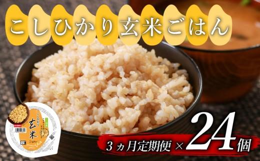 定期便 3回 こしひかり 玄米ごはんパック 160g 24個 玄米 米 ごはん ご飯 こめ パックライス パックご飯 パックごはん ご飯パック ごはんパック パック ライス 備蓄 保存 非常 防災 電子 レンジ 温めるだけ レンチン 健康 ダイエット 美容 ヘルシー レトルト インスタント おいしい 人気 おすすめ 24 24食 おくさま印 人気の玄米ご飯パック 美味しい玄米ご飯パック 大阪 松原