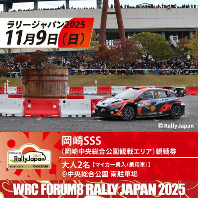 【ふるさと納税】ラリージャパン【岡崎SSS観戦券/大人2名 (マイカー乗入(乗用車)@南駐車場)】【1640020】