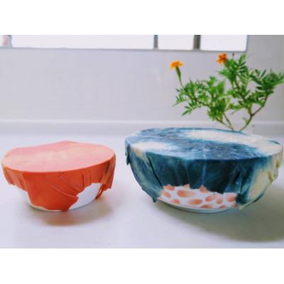 ふるさと納税 福崎町 藍染草木染めエコラップS,M2枚セット(B絞り/藍・ピンクセット) |  | 02