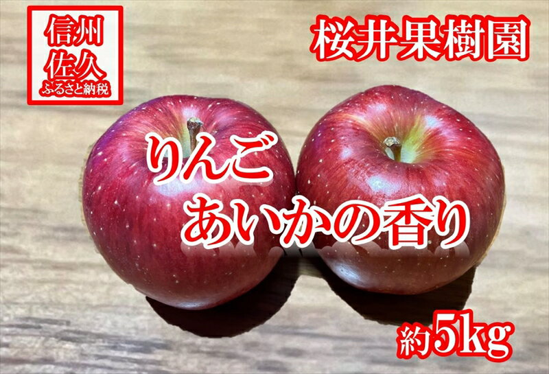 【ふるさと納税】長野県産りんご『あいかの香り』 家庭用 約5kg（10～23玉入）＜2025年11月出荷／沖縄・離島は配送不可＞信州 果物 旬彩 先行予約 期間限定 国産 【幻のリンゴ　希少品種あいかの香り 長野県 佐久市 旬彩】