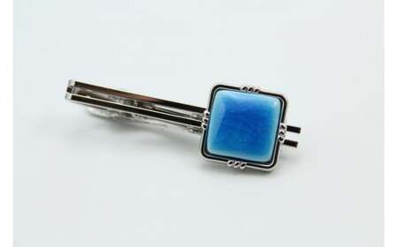 ネクタイピン スカイブルー 有田焼アクセサリー二宮閑山 おしゃれ アクセサリー 磁器 A12-214