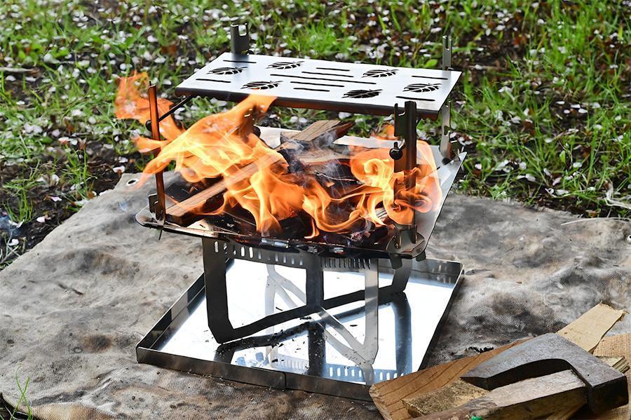 板金加工会社が製作する焚き火台「Kumpel ファイヤースタンド type-L」