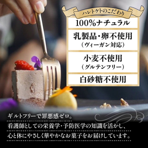 冬季発送 ローチョコレート 6個入り ヴィーガンチョコレートギフト 手提げ袋付き