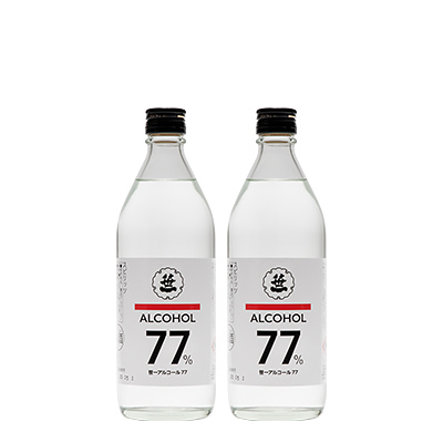 1001-091 笹一アルコール77　500ml×2本