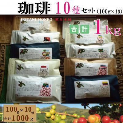 ふるさと納税 久留米市 世界の珈琲 飲み比べ 豆コース 100g 10銘柄 計1kg(ブラジル・モカ・キリマン・マンデリン) |  | 02