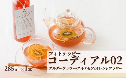 フィトテラピー コーディアル 02 285ml×1本 | ハーブ シロップ 希釈 ドリンク 濃縮 フルーツ ノンアルコール 贈答 ギフト 母の日
