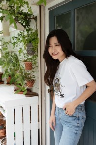 1.4-9-8 南アルプス市マンホールＴシャツ（白）　※Ｍサイズ
