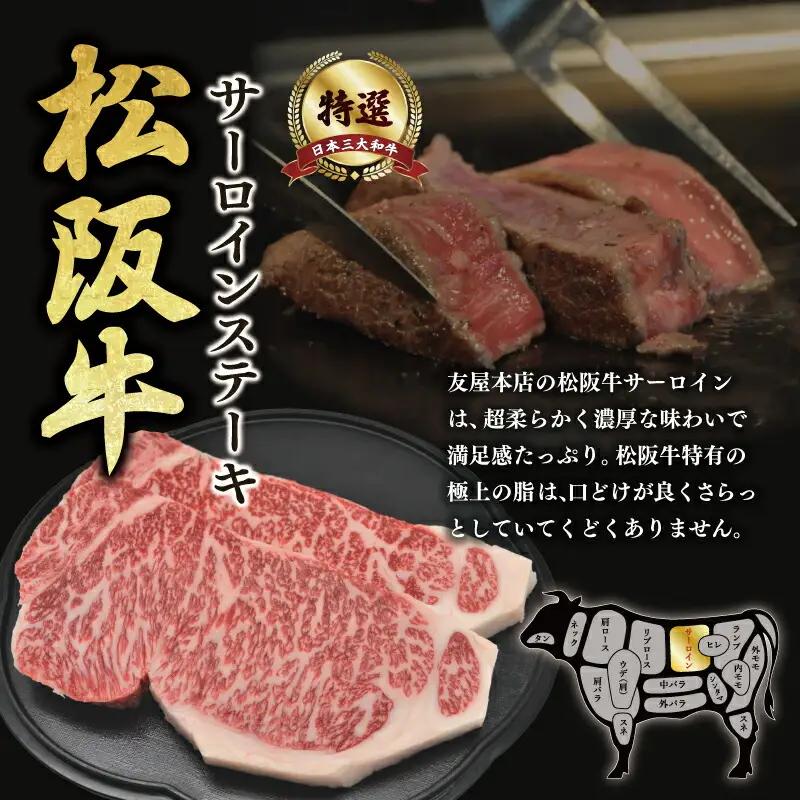 松阪牛サーロインステーキ約200g×2枚　NT13