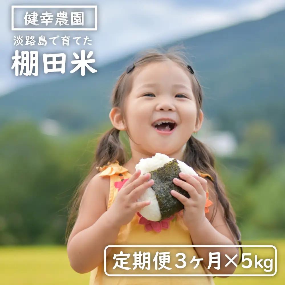 【定期便】健幸農園の棚田米 5kg×3ヵ月セット 白米