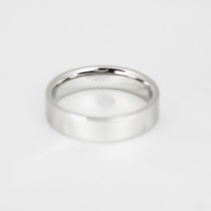 純チタン平打リング (幅3mm) 8号 | アクセサリー リング