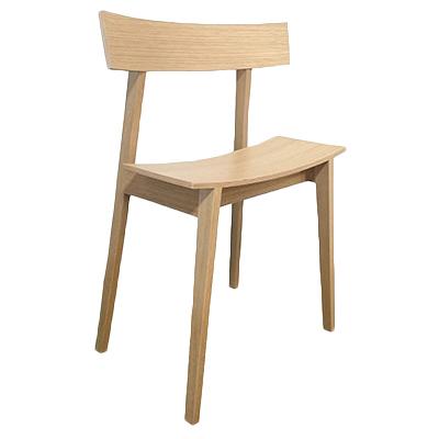 ふるさと納税 旭川市 【旭川家具】ハーフチェア(引出無タイプ) オークNA 持ち運びしやすい椅子_00064