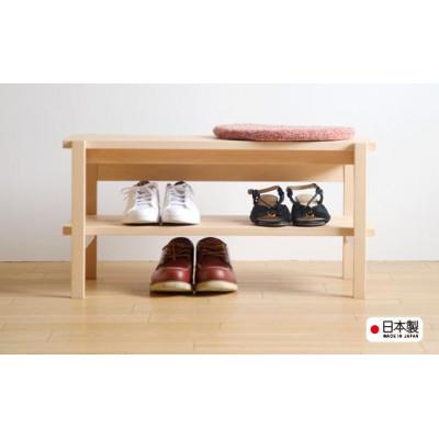 ふるさと納税 南砺市 木製「ベンチシェルフ」NA