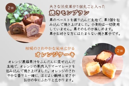 カップケーキ 詰め合わせ 焼き菓子 5種類 9個入り カトルカール ギフト 手土産 プレゼント おすすめ  トリュフ モンブラン キャラメル オレンジ 抹茶