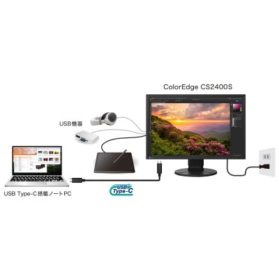 EIZOの24.1型カラーマネージメント液晶モニター ColorEdge CS2400S