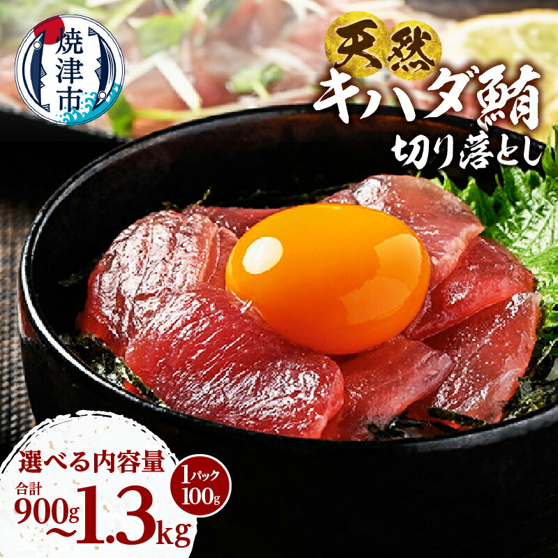 【ふるさと納税】 【選べる内容量】 マグロ まぐろ 100gずつ 小分け 900g 1.1kg 1.3kg 個包装 パック きはだ鮪 キハダマグロ 天然 切り落し 冷凍 刺身 海鮮丼 アレンジ 絶品 本場 海鮮 グルメ 流水解凍 便利 小分けパック 簡易包装 焼津 海の極 a10-1279