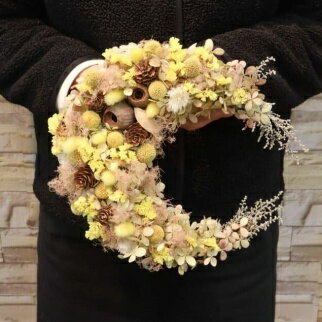 【ふるさと納税】 ドライフラワーリース 1個 リース ドライフラワー 花 スワッグ ブーケ インテリア 雑貨 飾り おしゃれ かわいい ナチュラル ギフト プレゼント 岩手県 盛岡市 東北 岩手 盛岡 有限会社田村フローリスト