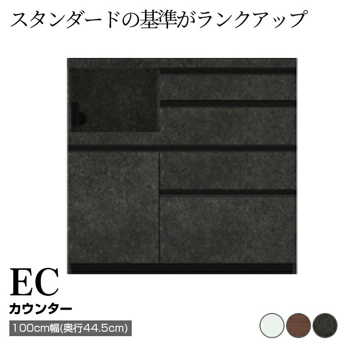 【ふるさと納税】食器棚 カップボード 組立設置 ECA-S1000Rカウンター [No.596] ／ 家具 インテリア 岐阜県