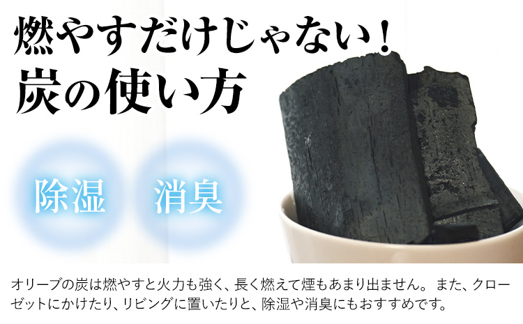煙が少ない炭 ! 天草 ・ 苓北 オリーブ炭 約1kg 《30日以内に出荷予定(土日祝除く)》 福田さん家のオリーブ園 ---reihoku_hdo_7_1kg---