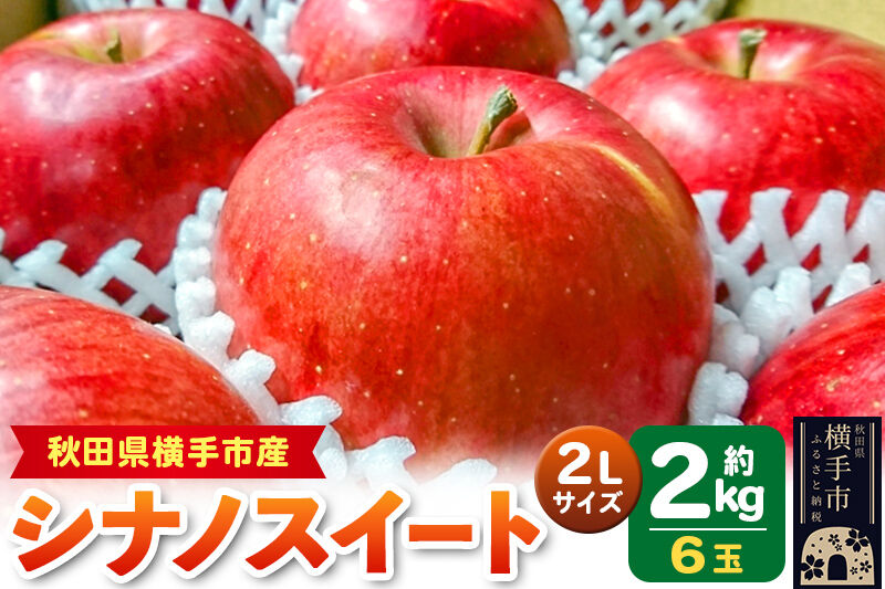 りんご シナノスイート 約2kg（2Lサイズ／6玉） [りんご リンゴ 林檎 シナノスイート しなのすいーと 果物 フルーツ 【りんご】特集]