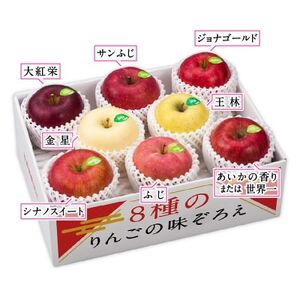 りんご/青森県産　彩り8種のりんご詰合せ【配送不可地域：離島】【1655324】