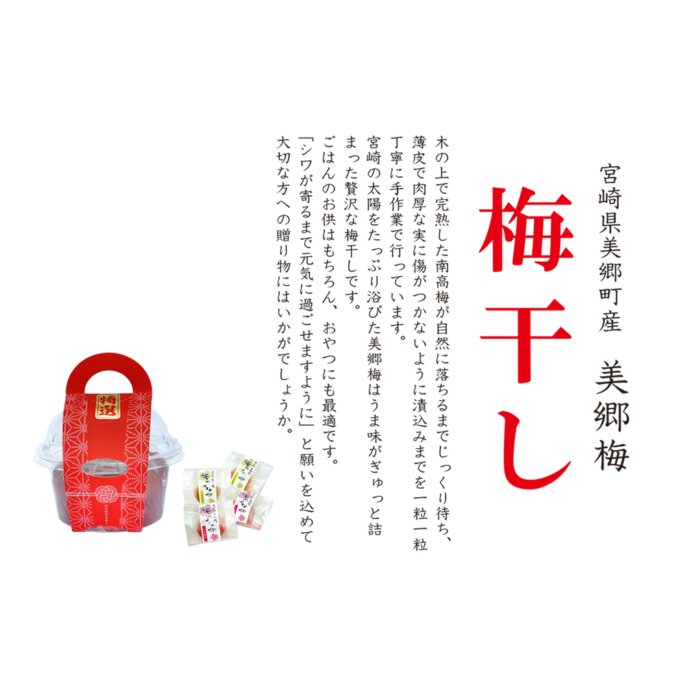 南高梅 梅干し 美郷梅 昆布 200g×2 3Lサイズ 塩分控えめ A級品 [農林産物直売所 美郷ノ蔵 宮崎県 美郷町 31ab0109] 国産 宮崎県産 美郷産 常温 送料無料 贈答品 父の日 母の