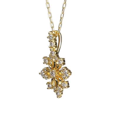 ふるさと納税 甲府市 K18　ダイヤモンド0.20ctペンダント　PNI-121YGNW |  | 02